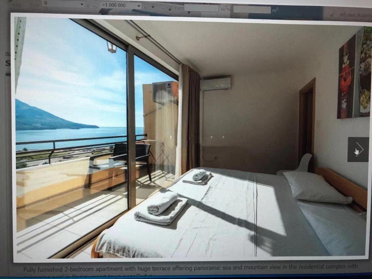 Sea View Two Bedroom Family Apartment With Pool - Sunset Ivanovici Bečići Ngoại thất bức ảnh