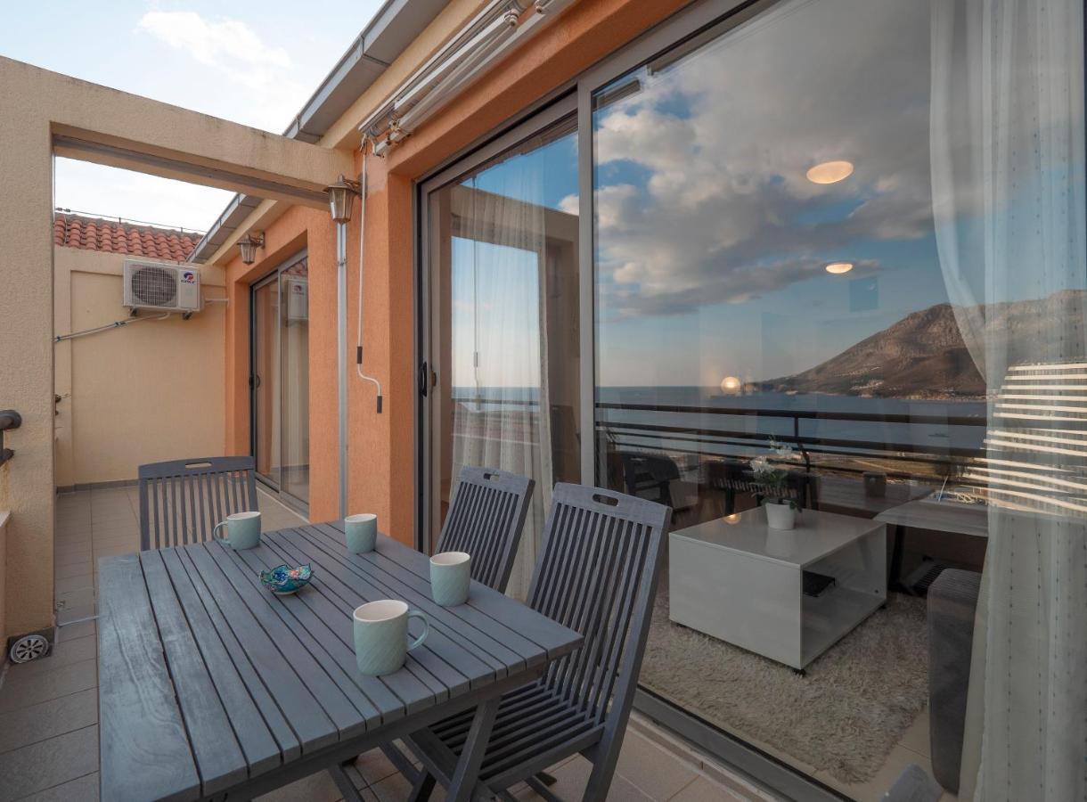 Sea View Two Bedroom Family Apartment With Pool - Sunset Ivanovici Bečići Ngoại thất bức ảnh